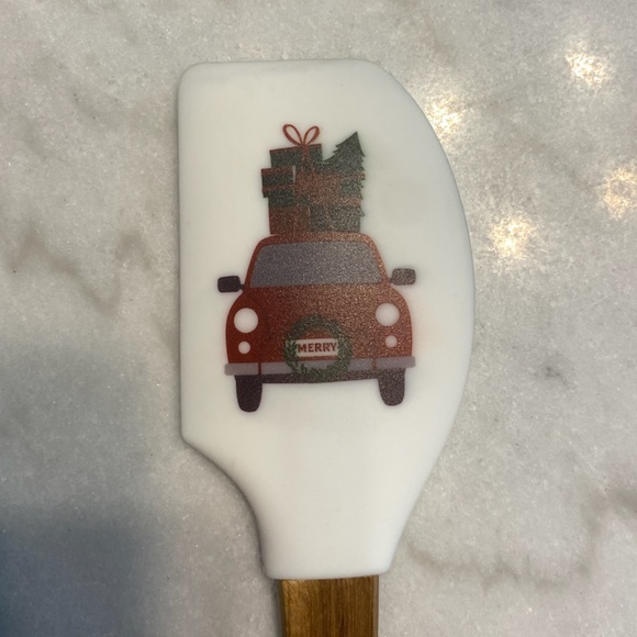 Christmas Themed Silicone Spatula, Baking Spatula - Picture 1 of 3